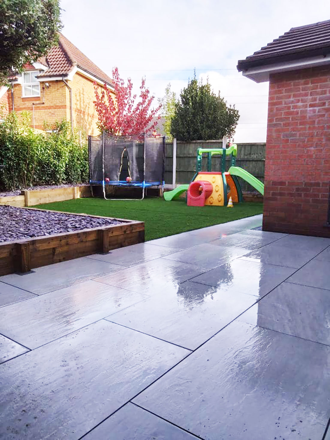artificial lawn installation