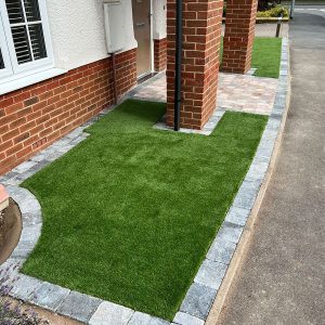 Synthetic grass installation
