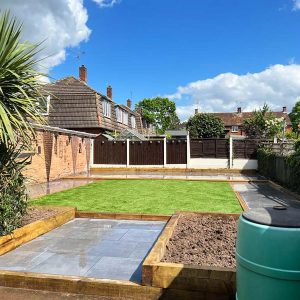 Artificial lawn and paving