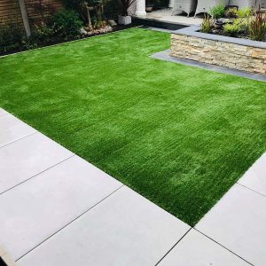 Artificial lawn and pathway