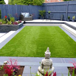 Artificial grass lawn