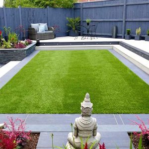 Artificial lawn installation in Brierley Hill