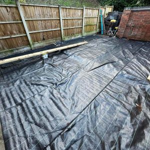 Lining applied to garden