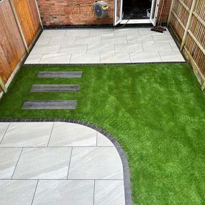 Artificial turf and slabbing